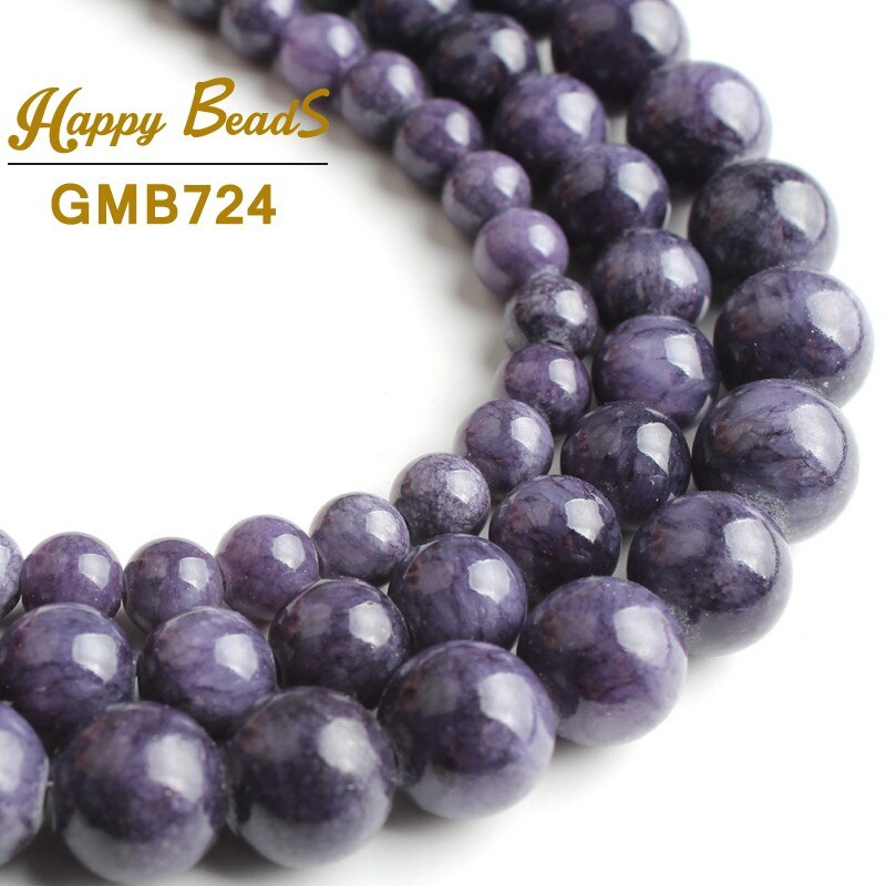 Natural Stone Jades Chalcedony Beads Round
