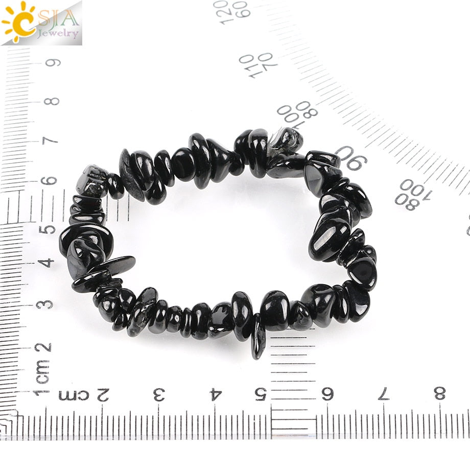 Black Tourmaline Bracelets for Women Crystal