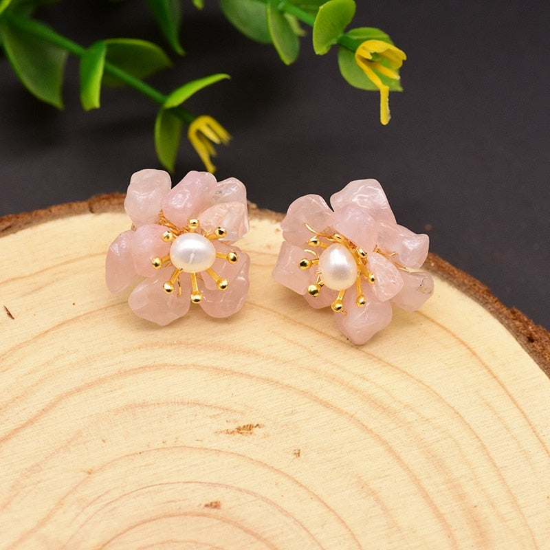 GLSEEVO Natural Pearl Natural Stone Fine Jewelry