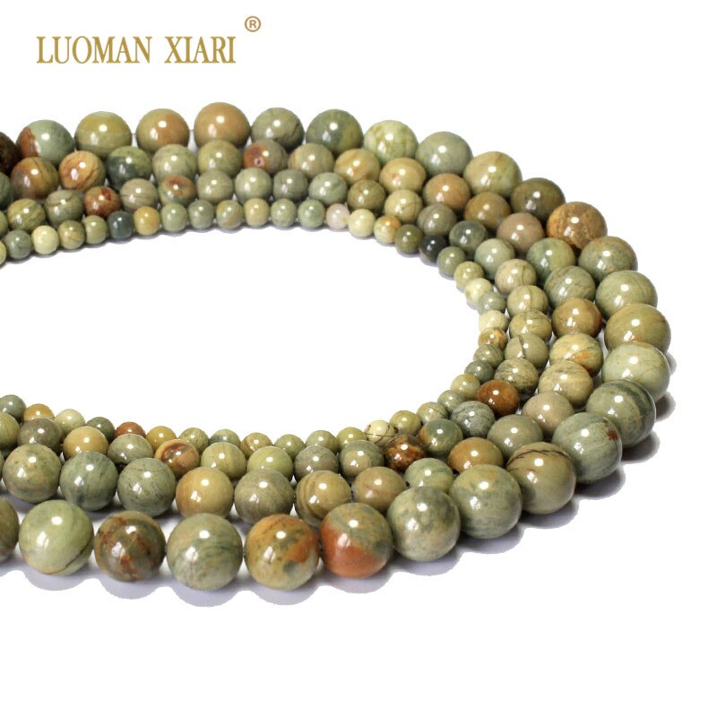 Leaf Jasper Natural Stone Jade Beads