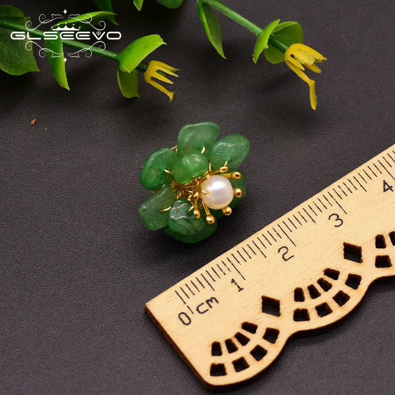 GLSEEVO Natural Pearl Natural Stone Fine Jewelry