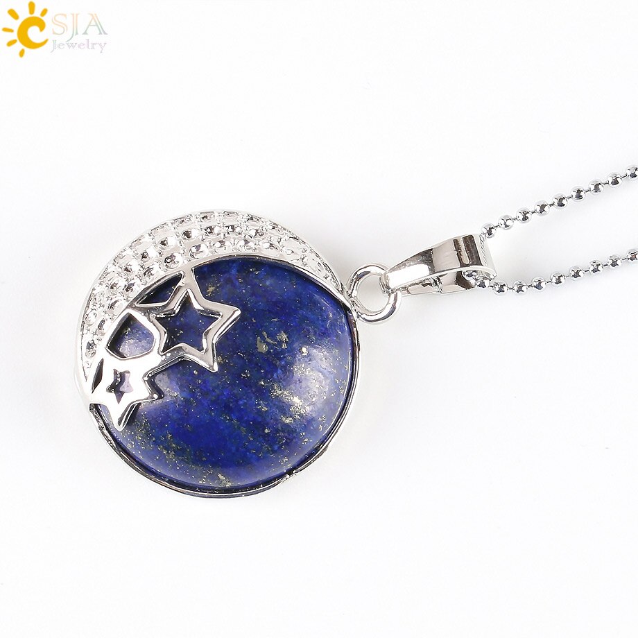 Reiki Chakra Yoga Semi Precious Natural Stone Pendant