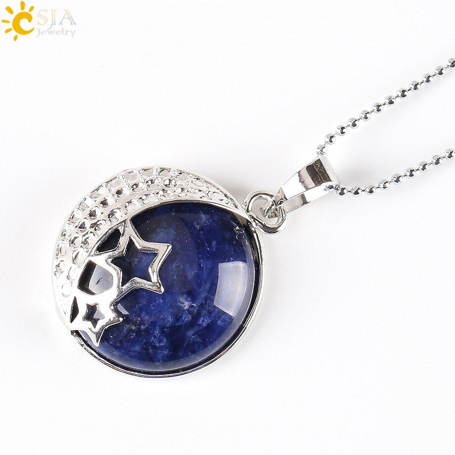 Reiki Chakra Yoga Semi Precious Natural Stone Pendant