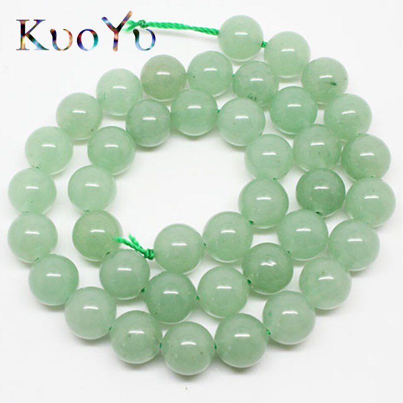 Natural Green Aventurine Jades Round Loose Stone