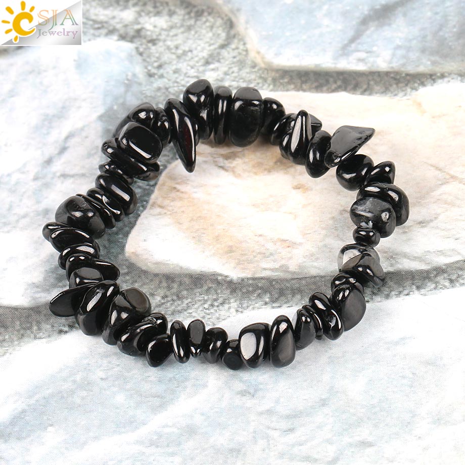 Black Tourmaline Bracelets for Women Crystal