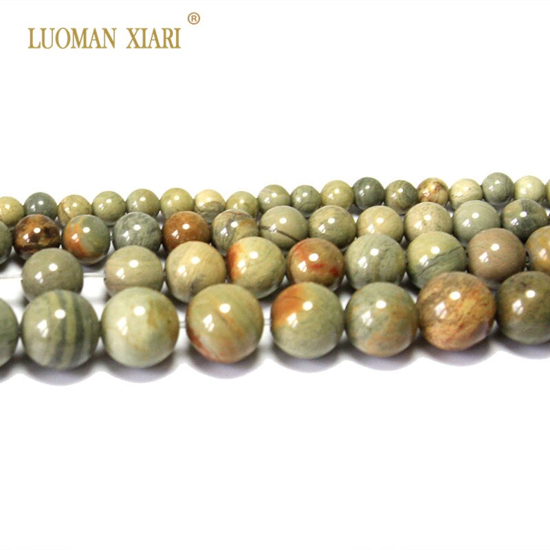 Leaf Jasper Natural Stone Jade Beads
