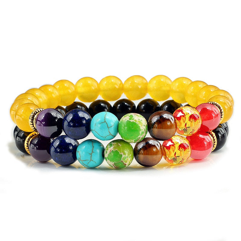 Balance Buddha Reiki Prayer Tiger Eyes Black Beads