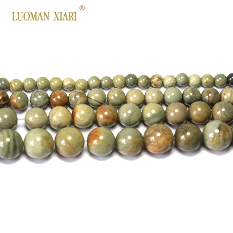 Leaf Jasper Natural Stone Jade Beads