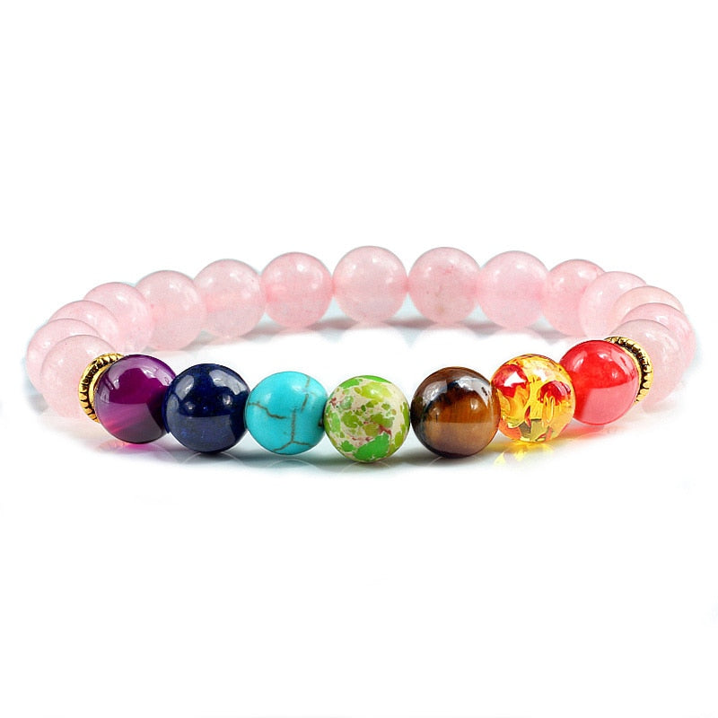 Stone Tiger Eye 7 Chakra Bracelets & Bangles