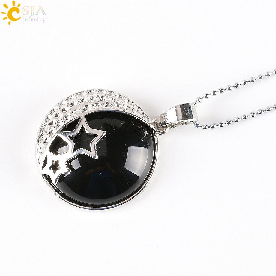 Reiki Chakra Yoga Semi Precious Natural Stone Pendant
