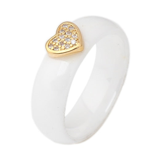 Black White Colorful Ring Ceramic Ring