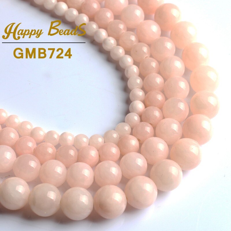 Natural Stone Jades Chalcedony Beads Round