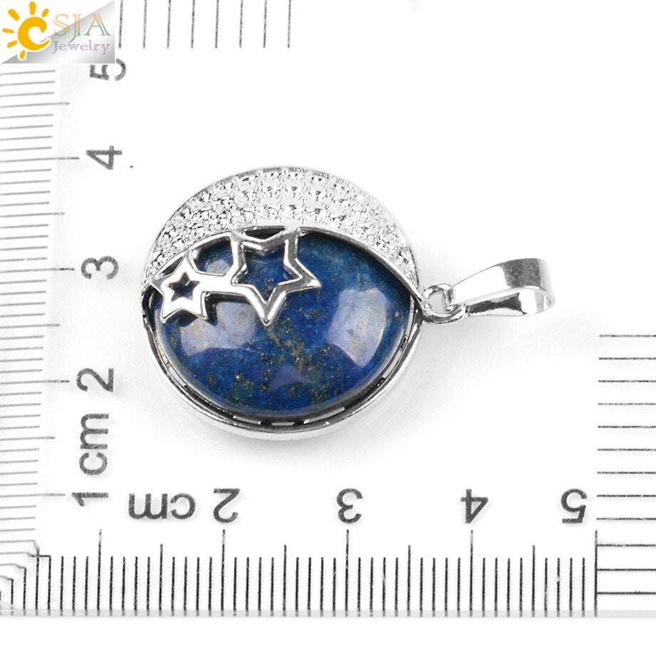 Reiki Chakra Yoga Semi Precious Natural Stone Pendant