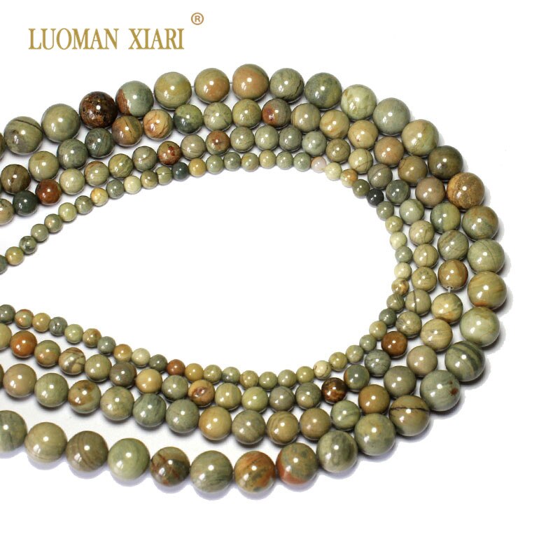 Leaf Jasper Natural Stone Jade Beads