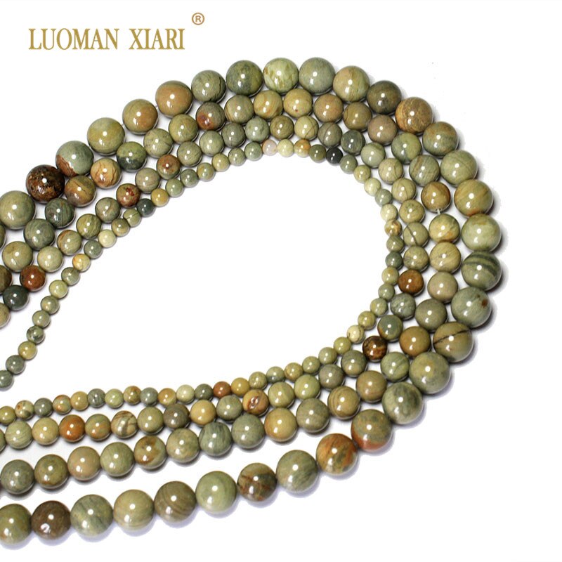 Leaf Jasper Natural Stone Jade Beads