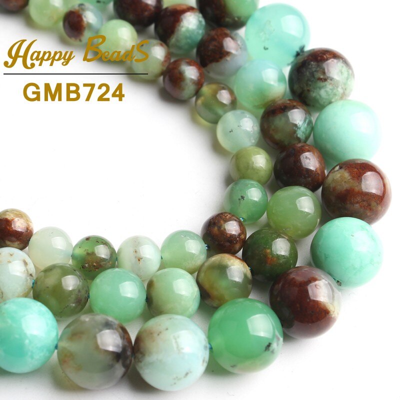 Natural Stone Jades Chalcedony Beads Round