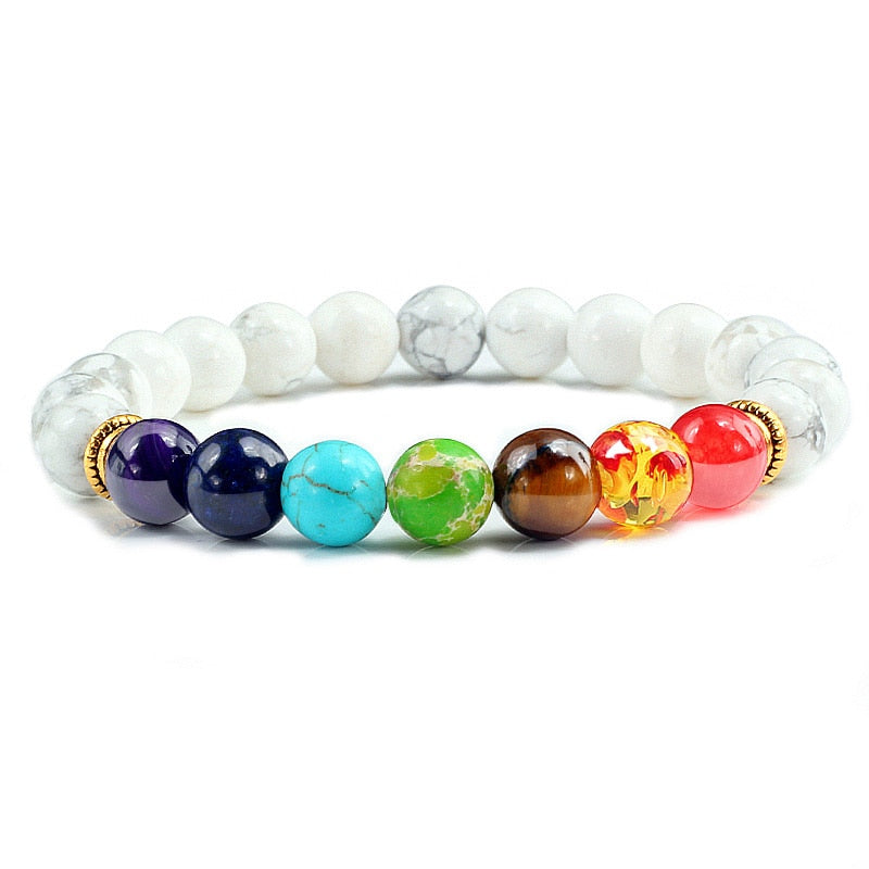 Stone Tiger Eye 7 Chakra Bracelets & Bangles