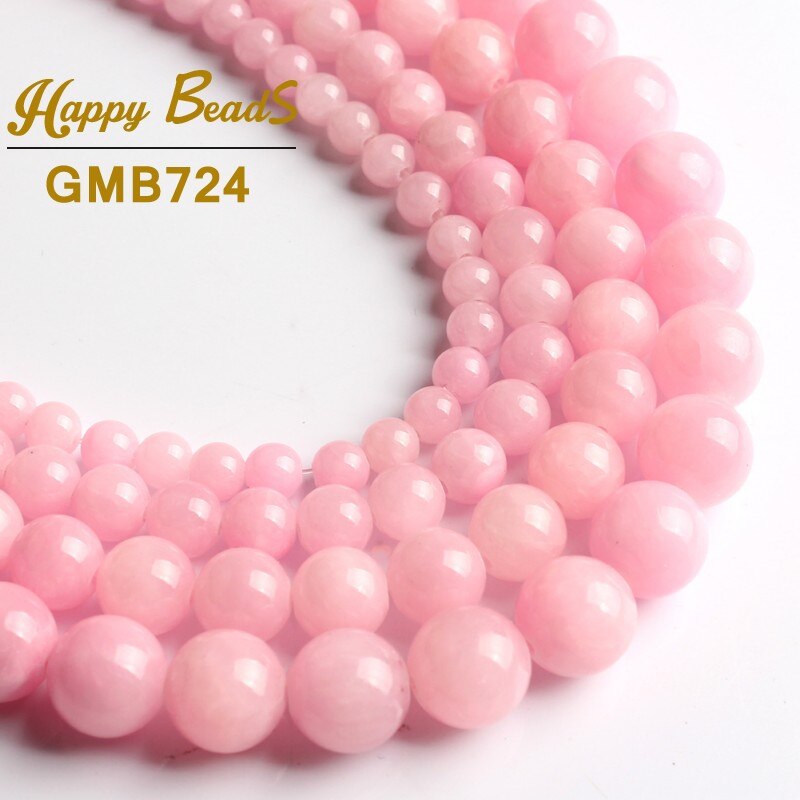 Natural Stone Jades Chalcedony Beads Round