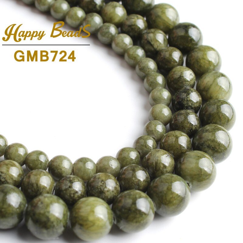 Natural Stone Jades Chalcedony Beads Round
