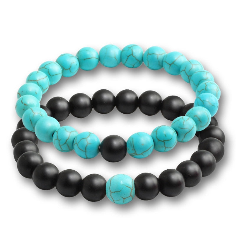 Couple Tiger Eye Stone Bracelets Bangles Classic