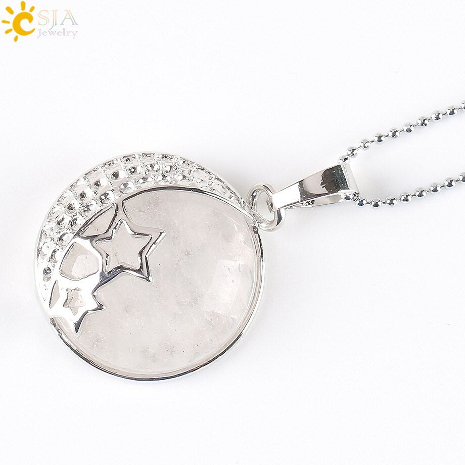 Reiki Chakra Yoga Semi Precious Natural Stone Pendant