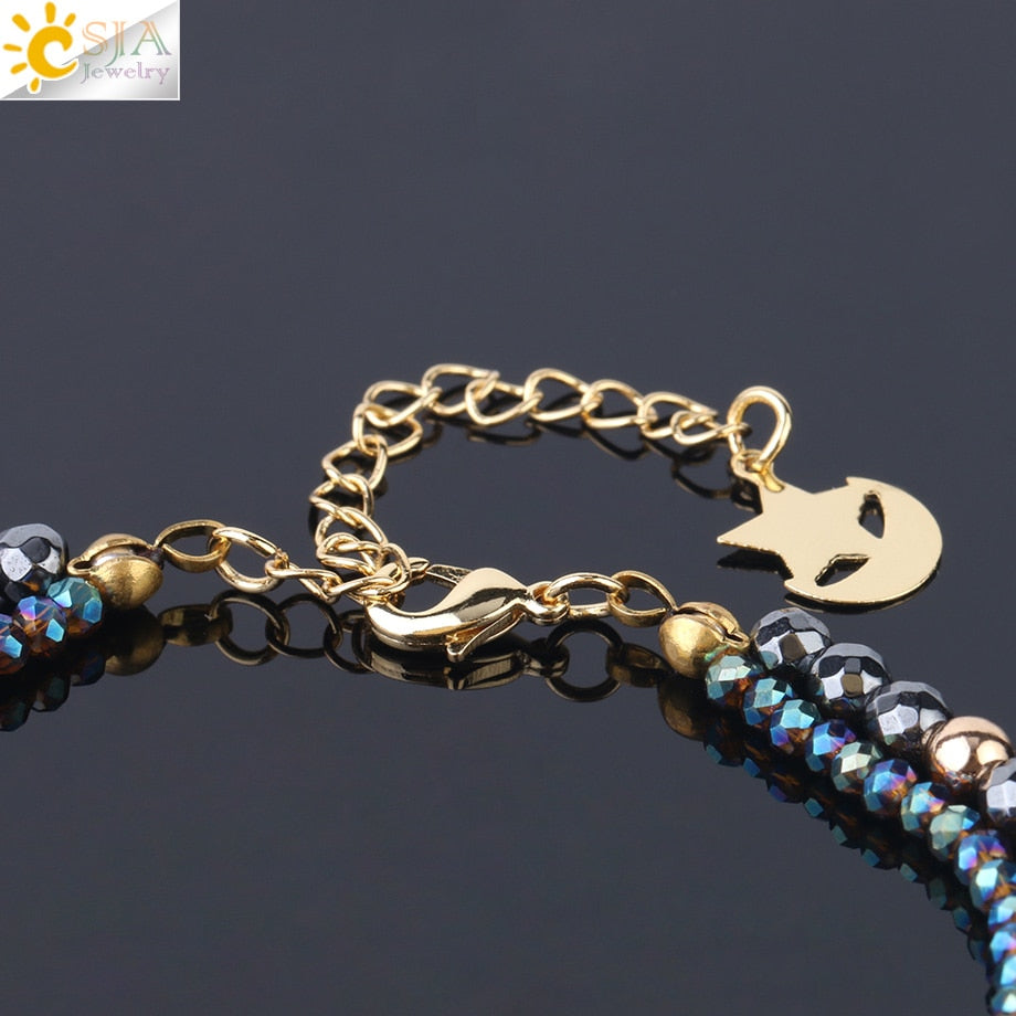 Natural Stone Hematite Bracelets Geode