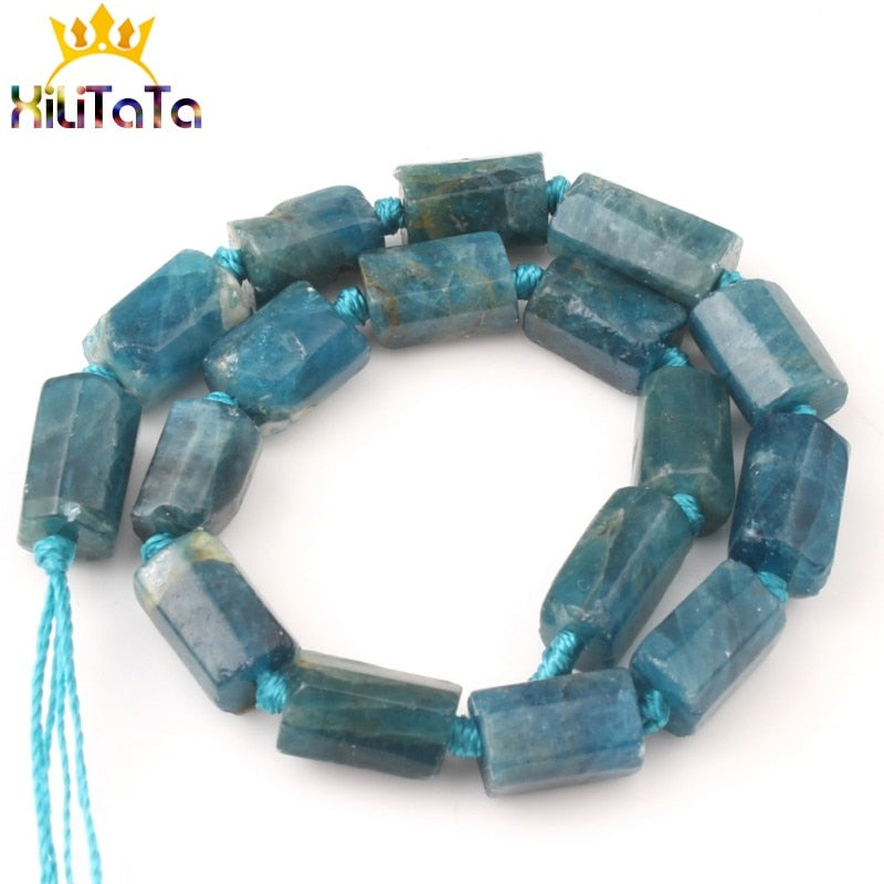 Natural Faceted Gem Apatite Aquamarina Jades Stone