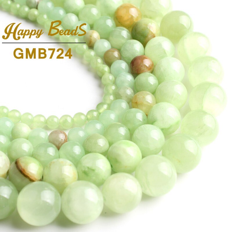 Natural Stone Jades Chalcedony Beads Round