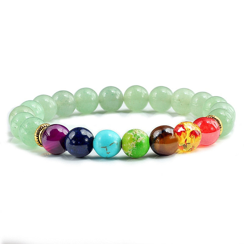 Stone Tiger Eye 7 Chakra Bracelets & Bangles