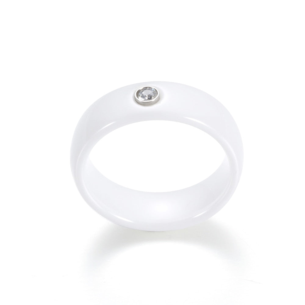 Black White Colorful Ring Ceramic Ring
