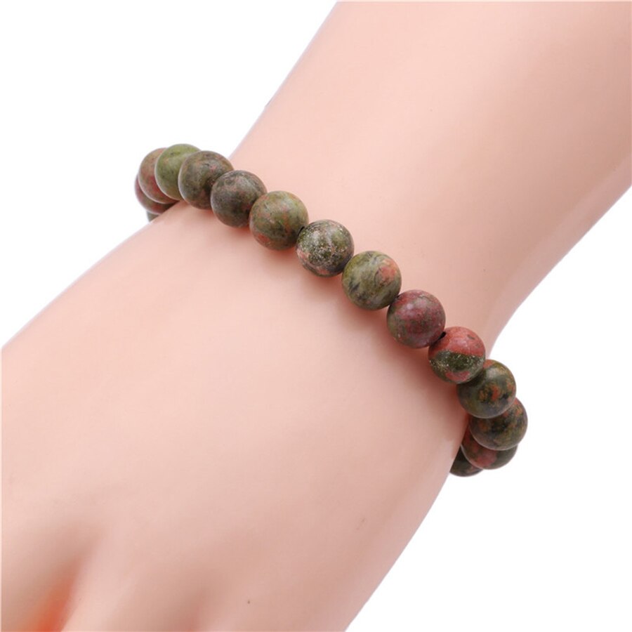 Chakra Quartz Crystal Agate Bracelet Men Natural Stone