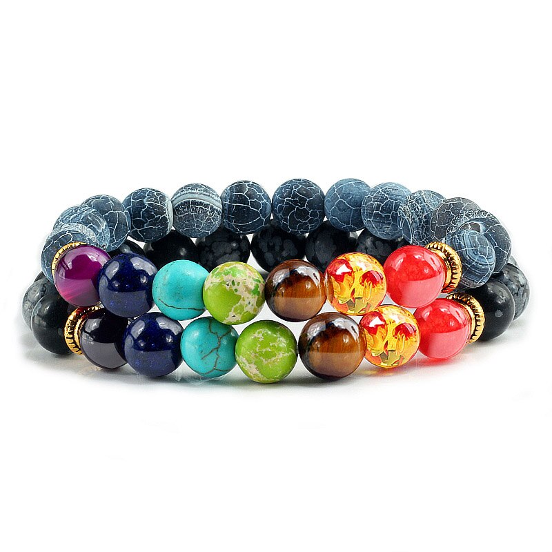 Balance Buddha Reiki Prayer Tiger Eyes Black Beads