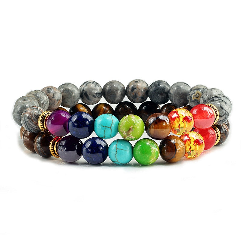 Balance Buddha Reiki Prayer Tiger Eyes Black Beads