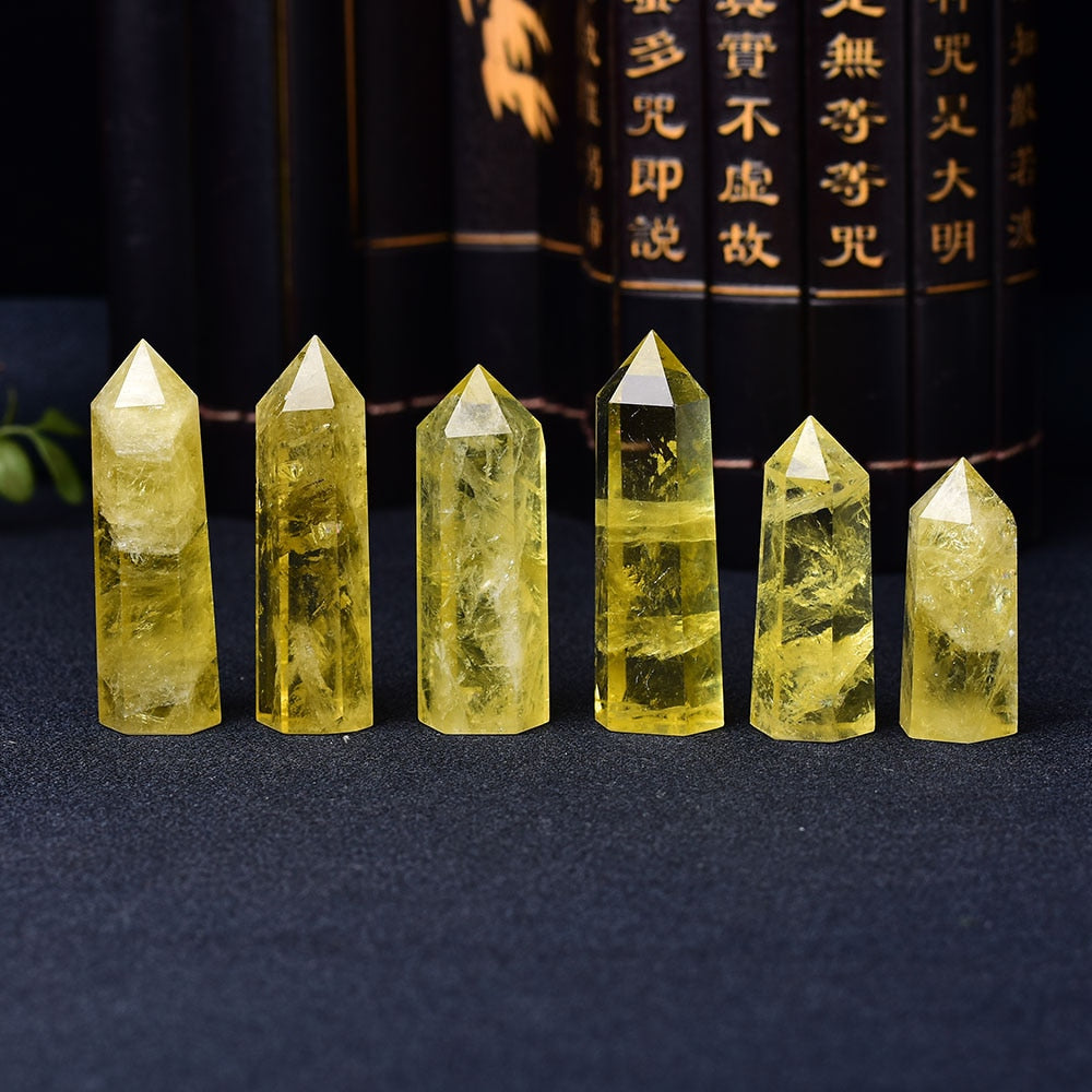 Crystal Point Citrine Healing Obelisk Yellow Quartz