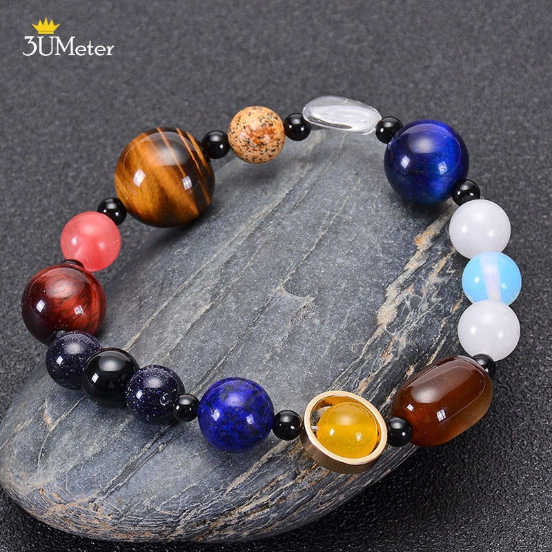 The Eight Planets Bracelets Natural Stone Beads