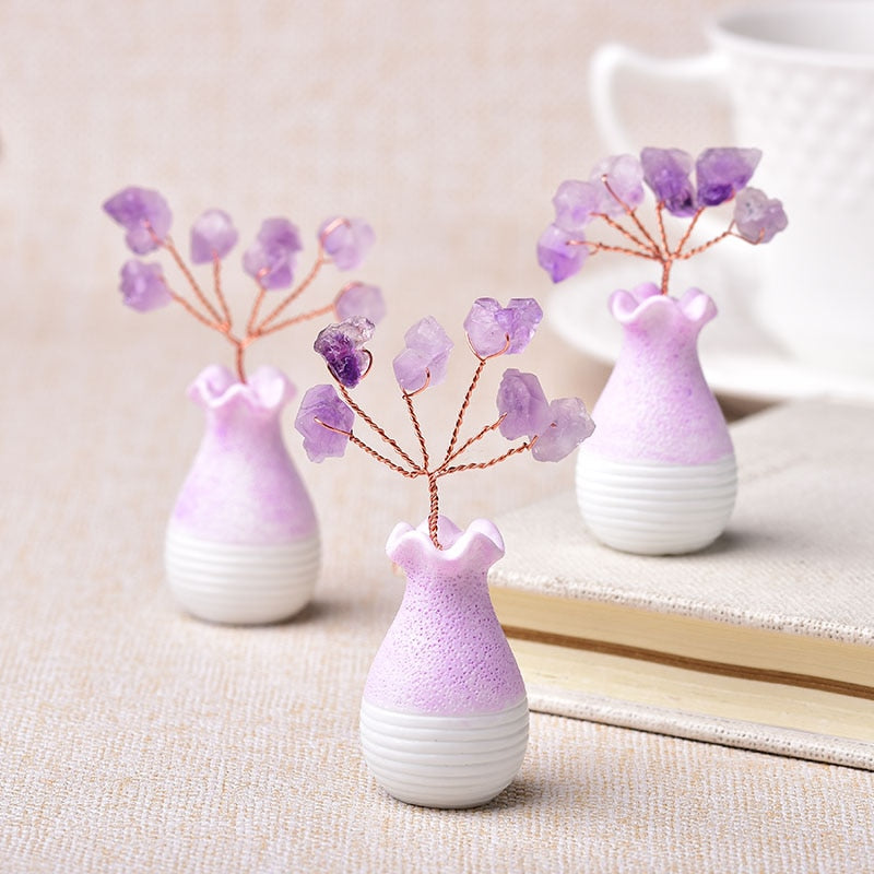 Amethyst Tree Crystal Ornaments Tree of Life