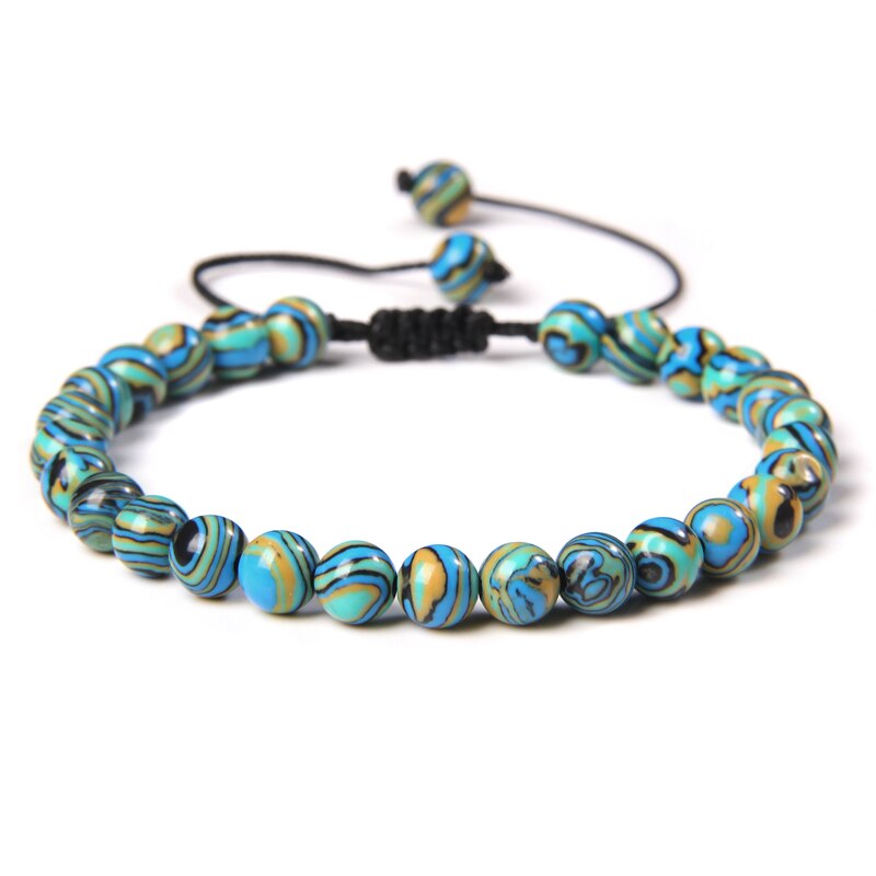 Natural Stone Amethysts 6MM Bead Bracelets