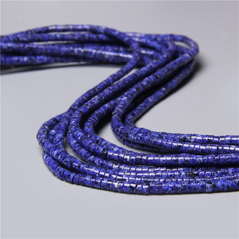 Natural Rondelle Stone Beads Flat Round Jaspers