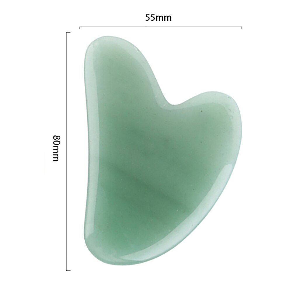 Natural Jade Stone Gua Sha Board Massage Rose Quartz