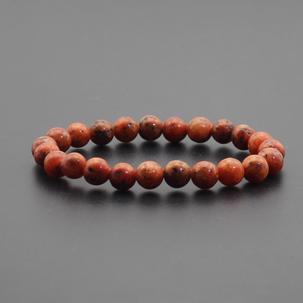 8mm Natural Stone Quartz Bracelets Healing Energy