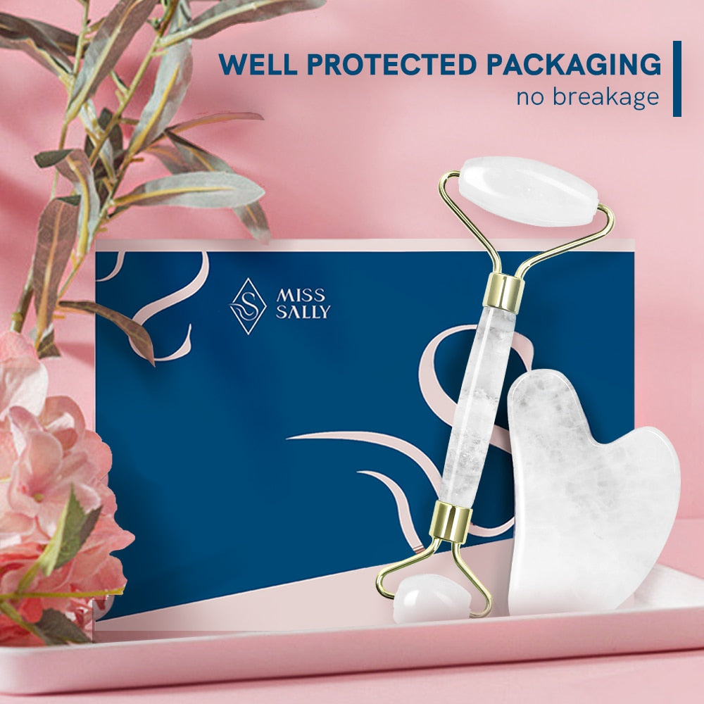 Miss Sally Jade Roller Natural Jade Stone