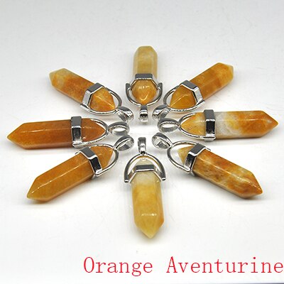 Natural Stone Hexagonal Quartz Pendulum Column Crystal