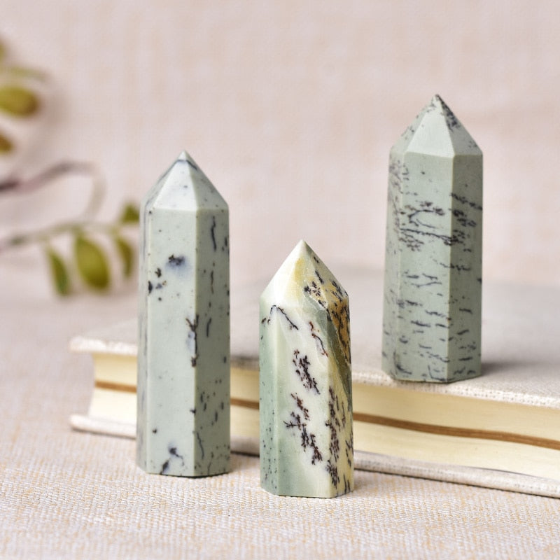 Natural stone Aquatic plants jade Crystal