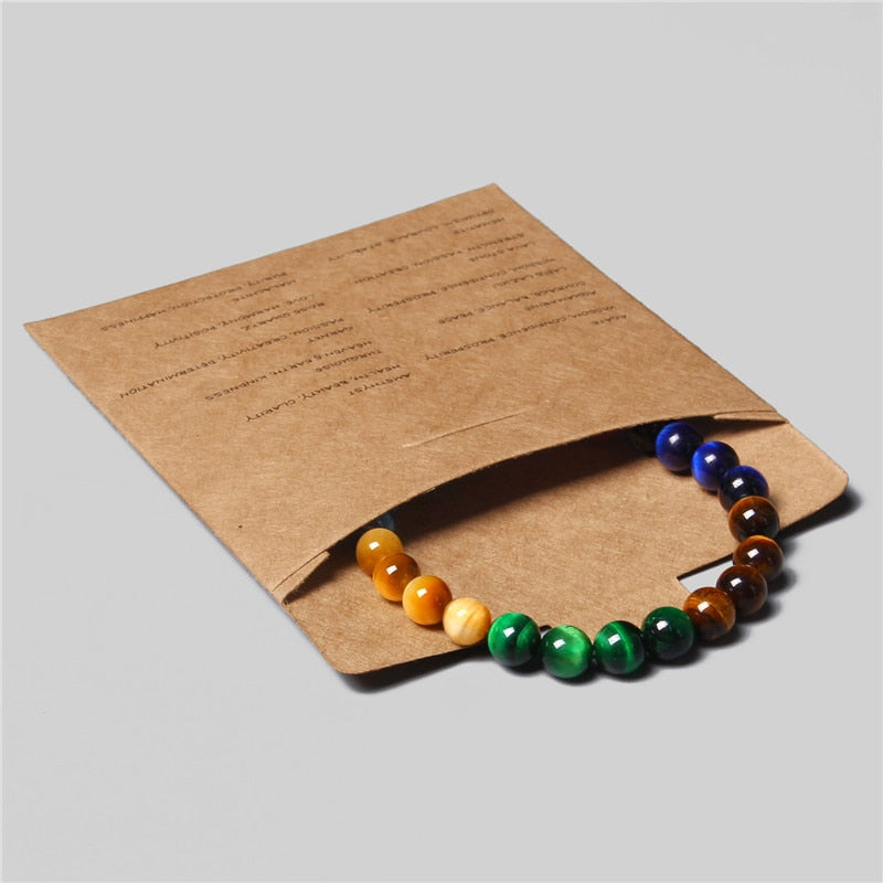 Men Bracelet Natural Hematite Tiger Eye Bead