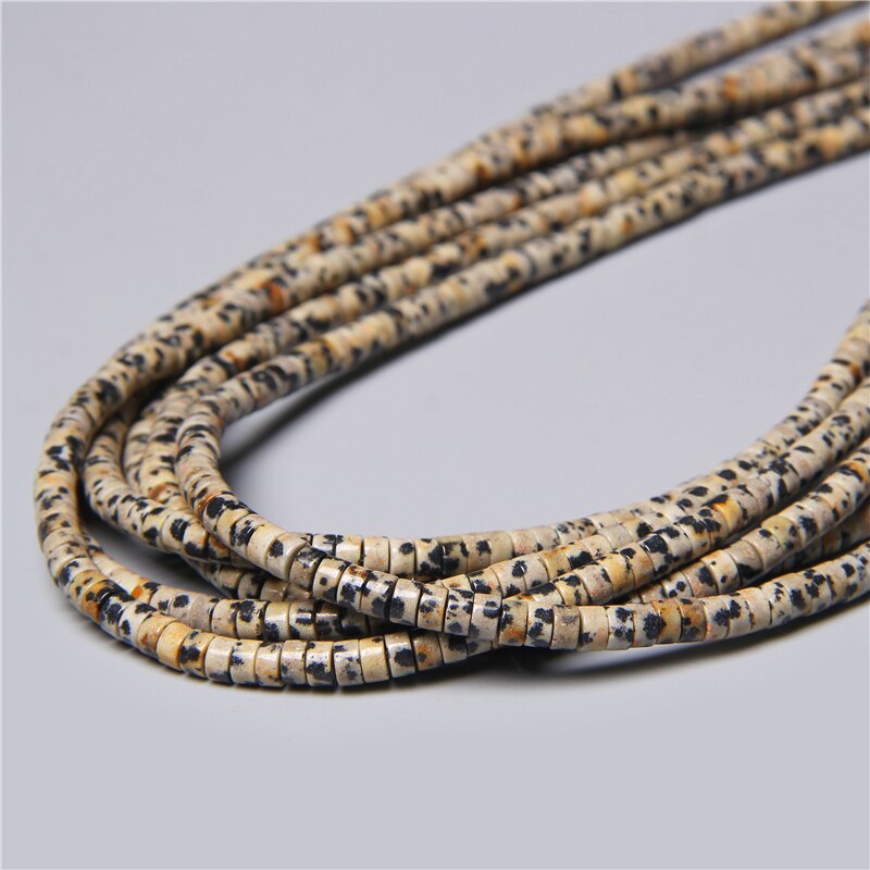 Natural Flat Disc Round Stone Crystal Jades Spacer Beads