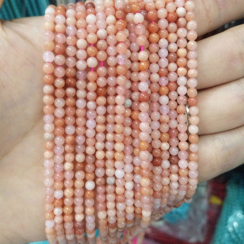 Natural Stone 2MM 3MM Round Beads Tourmaline