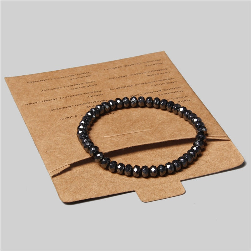 Men Bracelet Natural Hematite Tiger Eye Bead