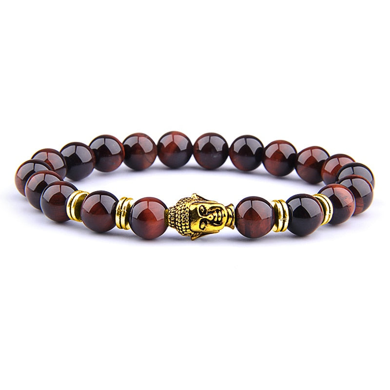 Fashion Natural Royal Blue Tiger Eye Stone Beads Bracelet