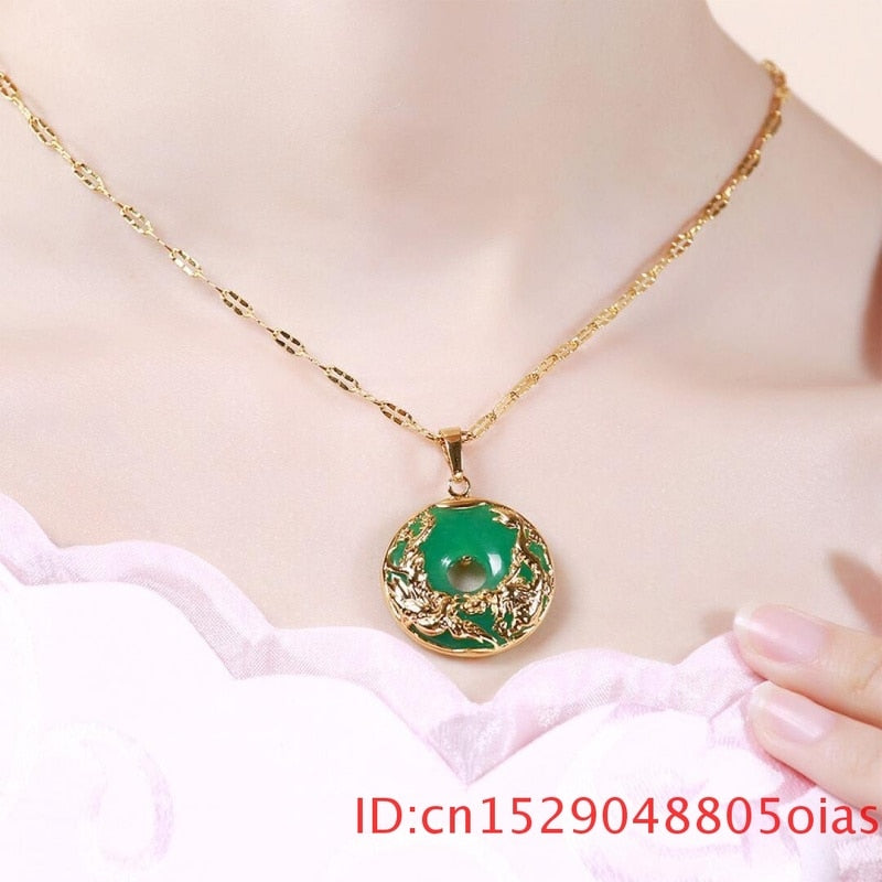 Natural Green Hetian Jade Pendant