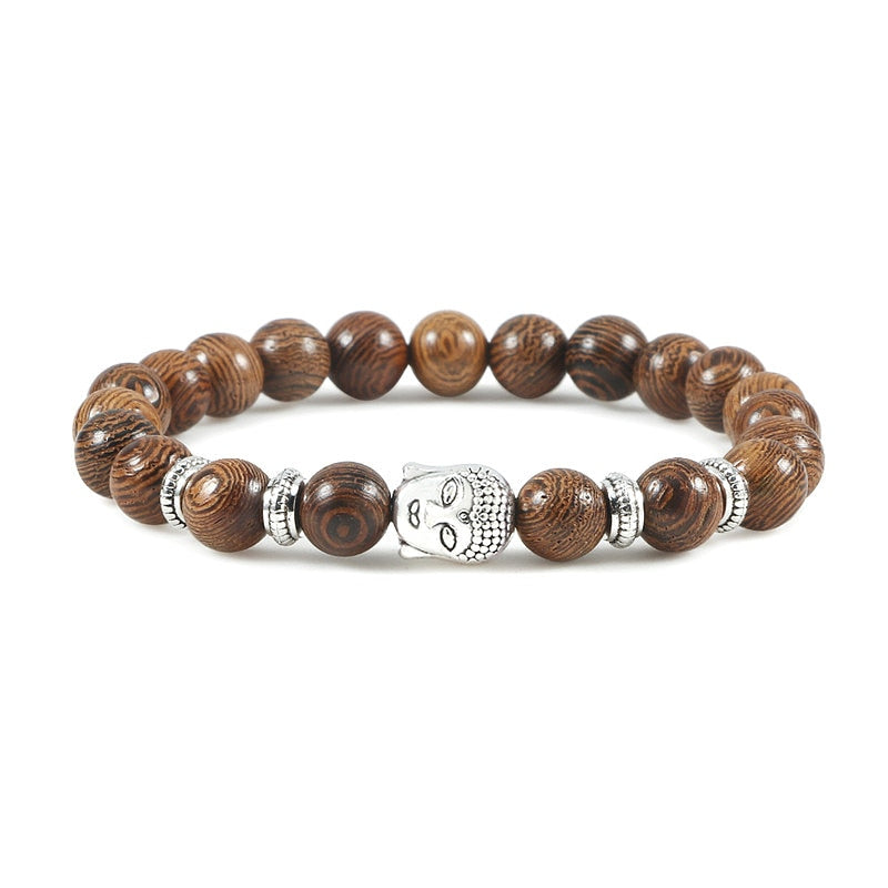 Natural Tiger Eye Black Lava Stone Bracelet for Men